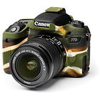 Piel De Silicona Easycover Canon 77D Camuflaje 3