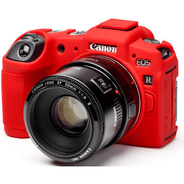 Piel de Silicona Easycover Canon Eos RP Rojo 3
