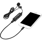 Micrófono Lavalier Saramonic con Conexion Lightning y USB-C 5