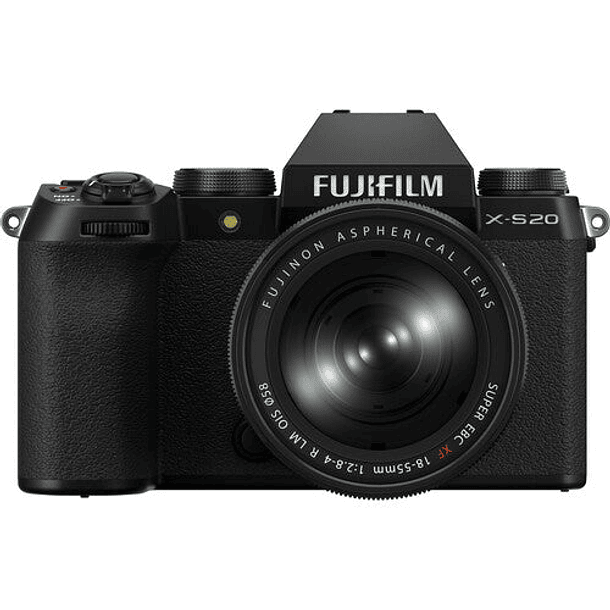 Cámara Mirrorless Fujifilm X-S20 con Lente 18-55mm F/2.8-4 R LM OIS