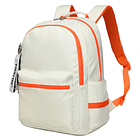 Mochila T-B9030B Backpack Fashion Beige/Naranja 15.6