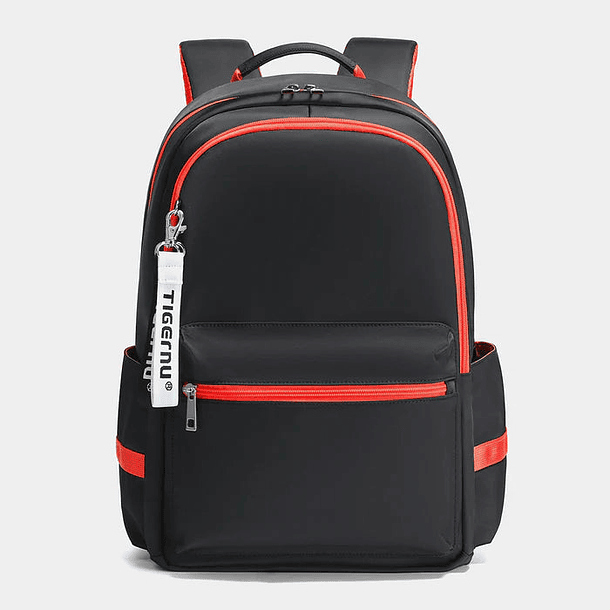 Mochila T-B9030B Backpack Fashion Negra/Naranja 15.6