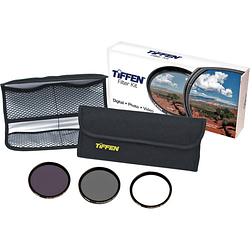 Kit de Filtros Tiffen UV + CPL + ND 55mm