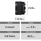 Lente Sony FE 28-60mm F4-5.6 4
