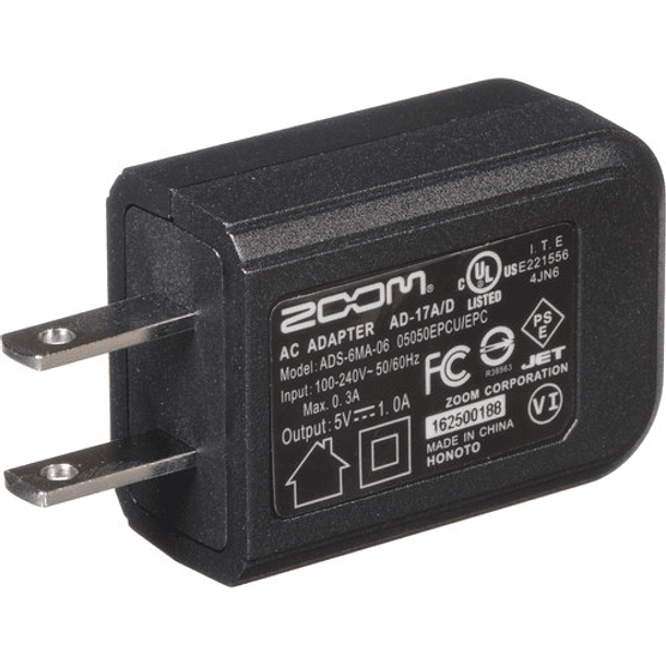 Adaptador de CA Zoom AD-17 para dispositivos Zoom 1