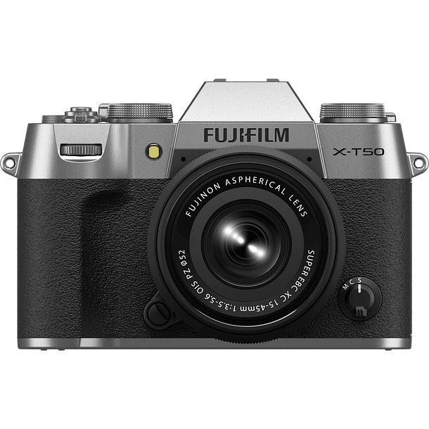 Camara FUJIFILM X-T50 Mirrorless con Lente 15-45mm f/3.5-5.6 Lens (Silver) 1