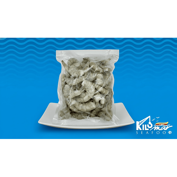 CAMARÓN ECUATORIANO 21/25 CON CASCARA 1 KG