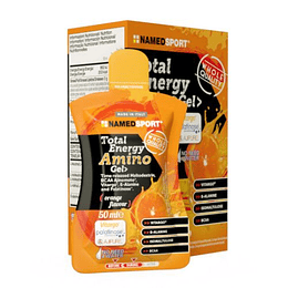 Total Energy Amino Gel sabor Naranja 50ML (Caja 32 Unidades), NamedSport