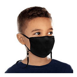 Black Mascarilla ultra-respirable Filtrante Lavable Fu+ Kids , Naroo