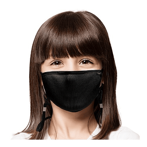 Black Mascarilla ultra-respirable Filtrante Lavable Fu+ Kids , Naroo