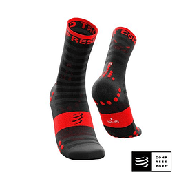 Pro Racing Socks Bike Ultralight v3.0 Black/Red - Compressport