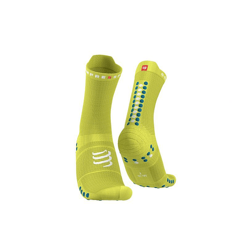 Pro Racing Socks Run High v4.0 Prime Rose/Fjord Blue, Compressport