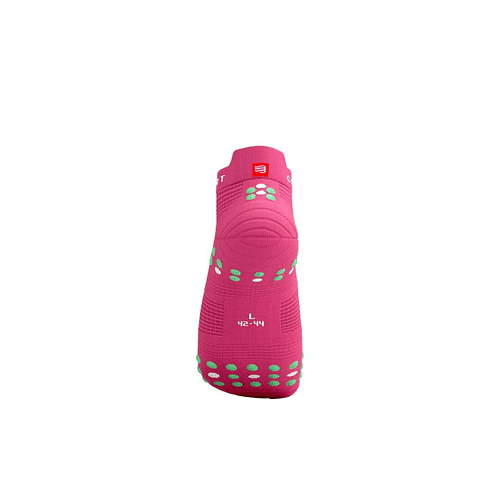Pro Racing Socks Run Low v4.0 - Hot Pink/Summer Green, Compressport