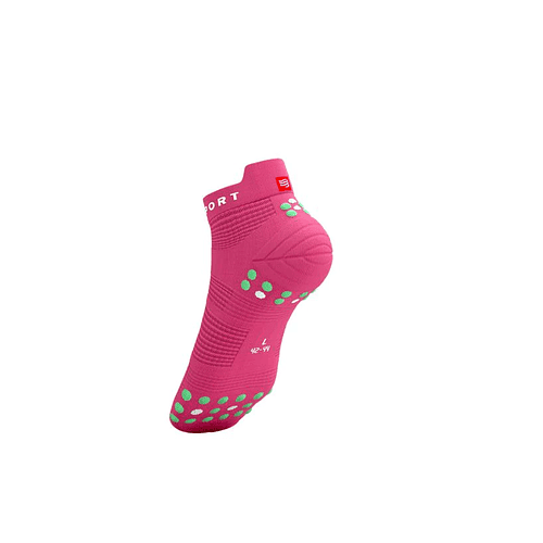 Pro Racing Socks Run Low v4.0 - Hot Pink/Summer Green, Compressport