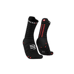 Pro Racing Socks Run High Ultralight v4.0 Black/Red, Compressport