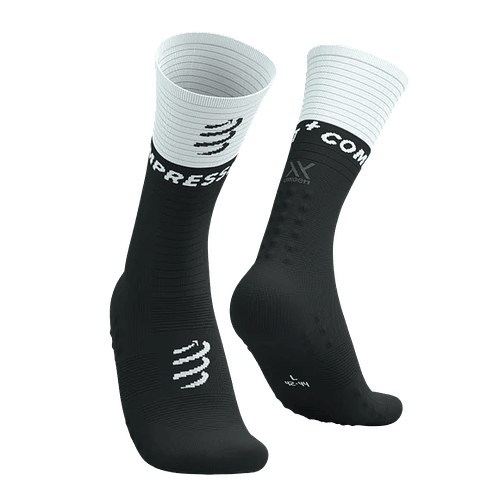 Mid Compression Socks V2.0 Black/White, Compressport