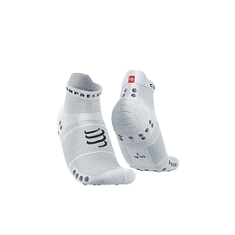 Pro Racing Socks v4.0 Run Low White/Alloy, Compressport