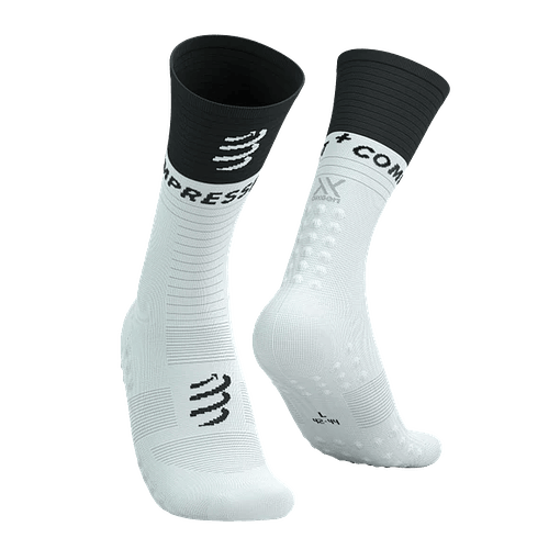 Mid Compression Socks V2.0 White/Black, Compressport
