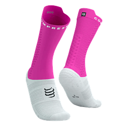 Pro Racing Socks v4.0 Bike White/Neon Pink/Black, Compressport