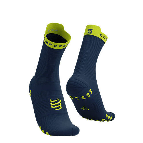 Pro Racing Socks v4.0 Run High Dress Blues/Green Sheen, Compressport