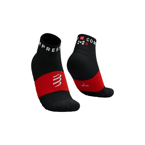 Ultra Trail Low Socks Black/White Core Red, Compressport