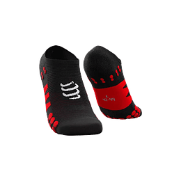 No Show Socks Black/Red, Compressport