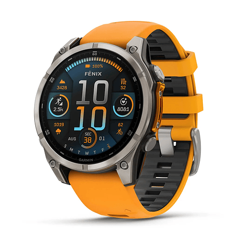 Fēnix® 8  Amoled Sapphire Spark Orange ( 47mm), Garmin