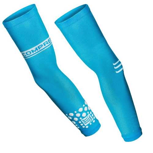 Brazeras de compresión Arm force Azul Fluo, Compressport