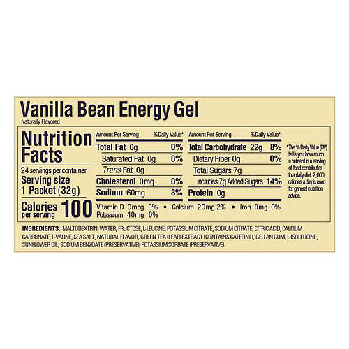 Energy Gel Sabor Vainilla Bean (24 unid), GU