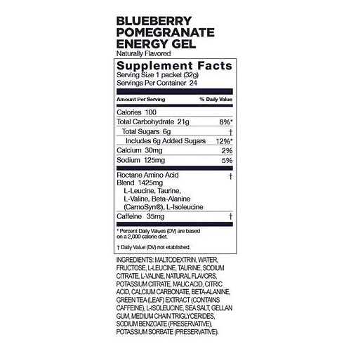 Energy Gel ROCTANE Blueberry Pomegranate (24 unid), GU