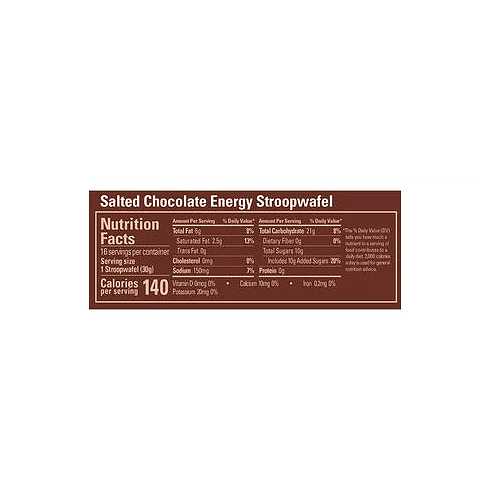Energy STROOPWAFEL Salted Chocolate (16 unid), GU