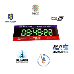 Imán personalizable tiempo final Carrera a elección. Finishtime.