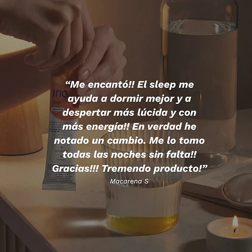 Irio Sleep: Hidratación para dormir mejor