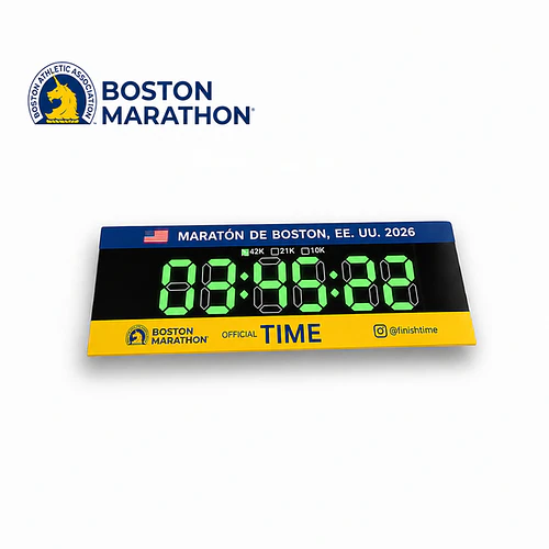 Magneto para el refrigerador crono Boston Marathon, Finishtime