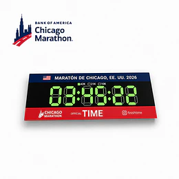 Magneto para el refrigerador crono Chicago Marathon, Finishtime