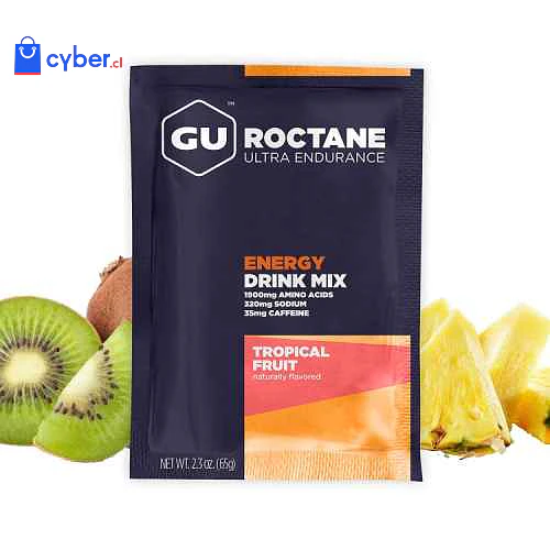 Roctane Ultra Endurance Tropical Fruit (10 sobres, con cafeína), Gu