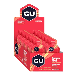 Energy Gel sin cafeína Strawberry Banana (24 unid), GU