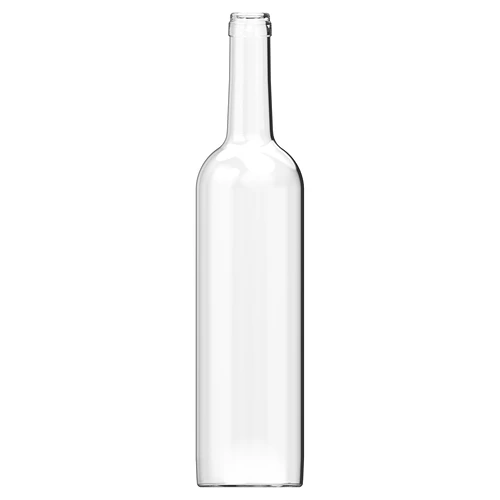Botella de vidrio transparente 750ml  (25 unidades)