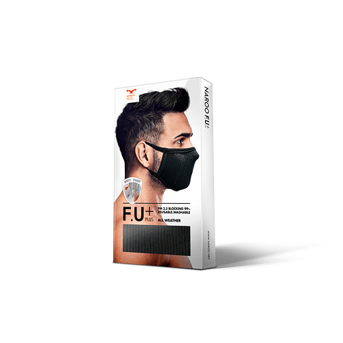 Fu+ Mascarilla deportiva filtrante lavable, Naroo