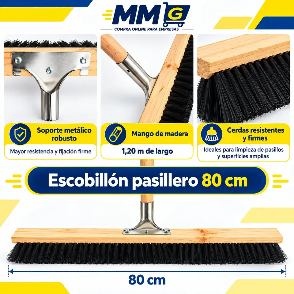 Escobillon Pasillero 80 Cms 2