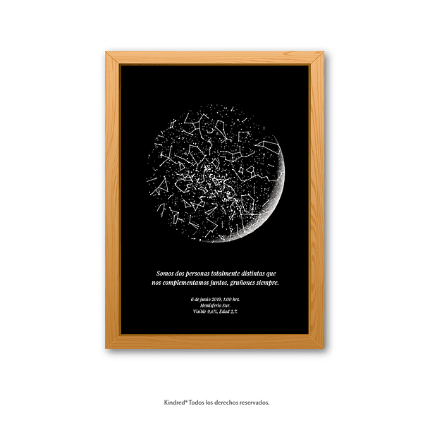 Mapa Estelar y Fase Lunar - Hera 3