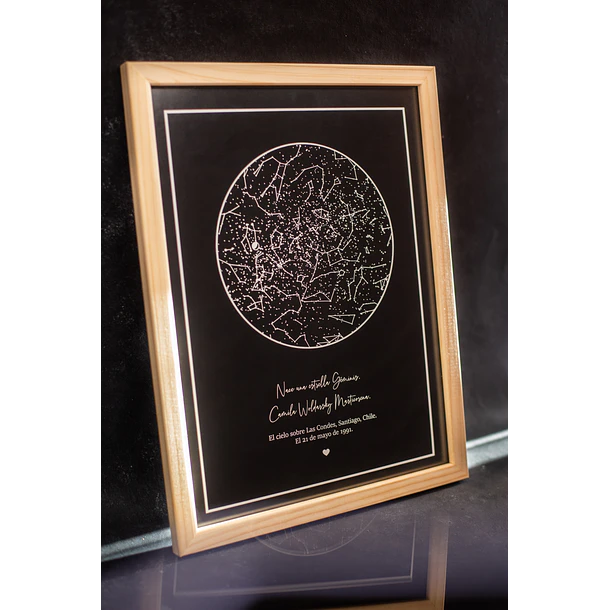 Pack Mapa Estelar: Enmarcado + Collar 3