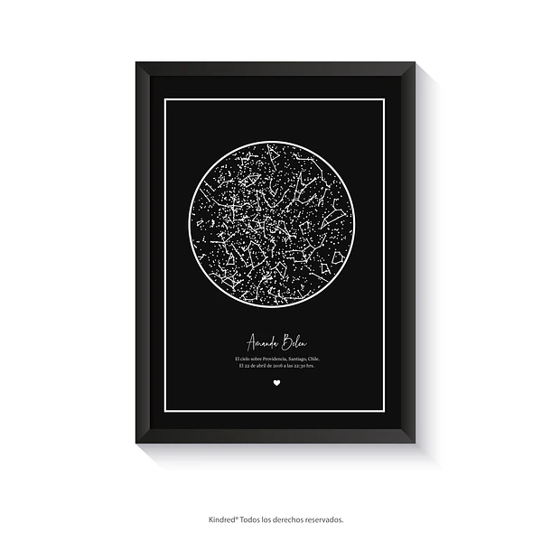 Mapa Estelar Personalizado Andrómeda 4