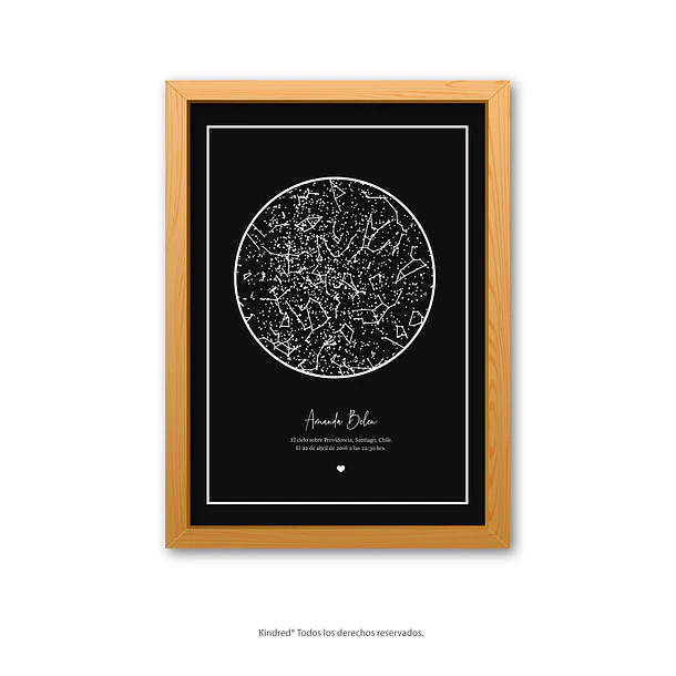 Mapa Estelar Personalizado Andrómeda 5