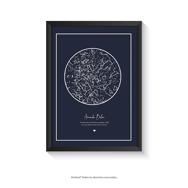 Mapa Estelar Personalizado Andrómeda 6