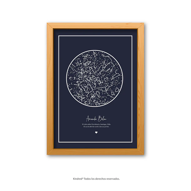 Mapa Estelar Personalizado Andrómeda 7