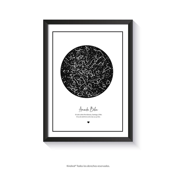 Mapa Estelar Personalizado Andrómeda 10
