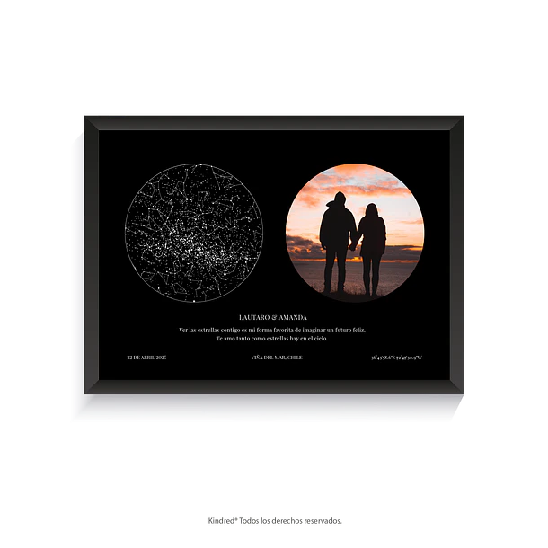 Mapa Estelar Personalizado + Fotografía Orión 2