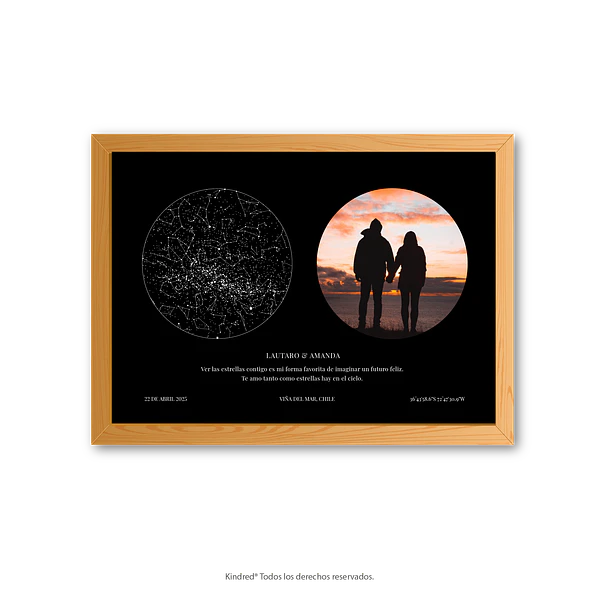 Mapa Estelar Personalizado + Fotografía Orión 3
