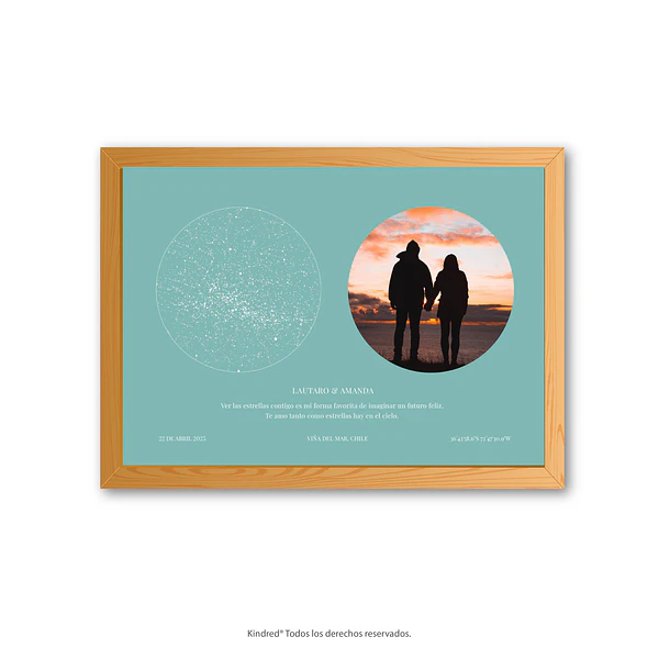 Mapa Estelar Personalizado + Fotografía Orión 13